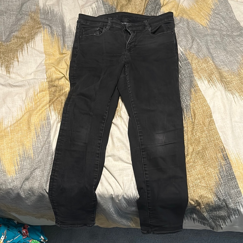 Black Skinny American Eagle Jeans, Size 10 Regular